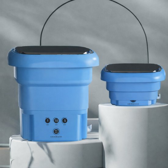 Folding Portable Washing Machine – Blue
