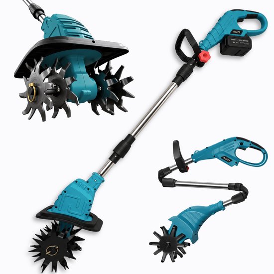 ADM Foldable Battery Powered Garden Tiller