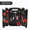 129-Piece DIY Home Repair Tool kit with storage case