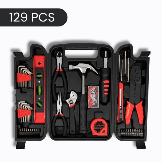 7096 : 129-Piece DIY Home Repair Tool kit with storage case