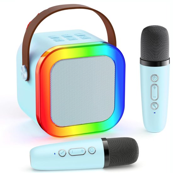 Wireless karaoke speaker set-blue