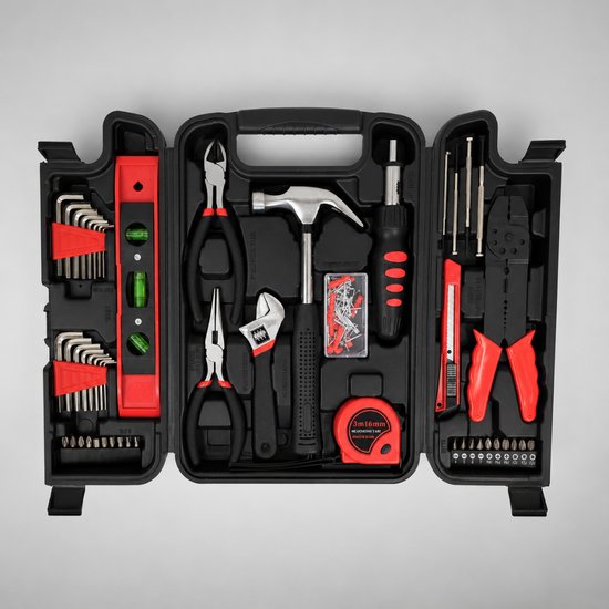 7096 : 129-Piece DIY Home Repair Tool kit with storage case