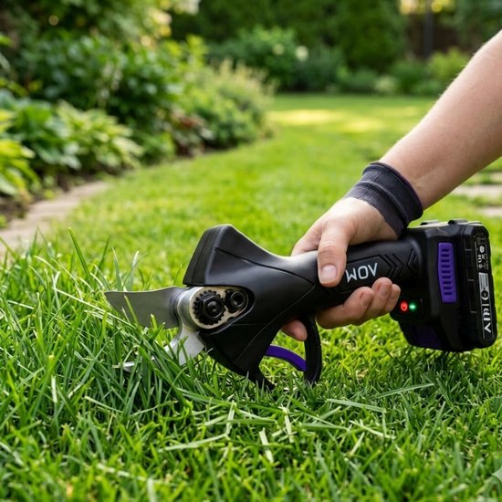 466-1Z : ADM Cordless Electric Pruner with 2 batteries 21V - purple