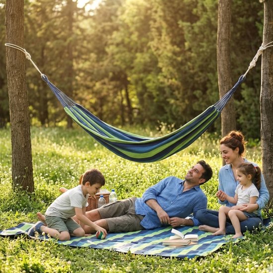 2159 : Hanging hammock-Blue