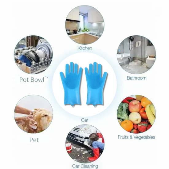 074-1 : SILICONE KITCHEN CABIN WASHING GLOVES