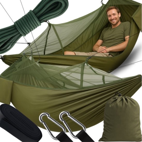 Retoo Camping Hammock with Mosquito Net