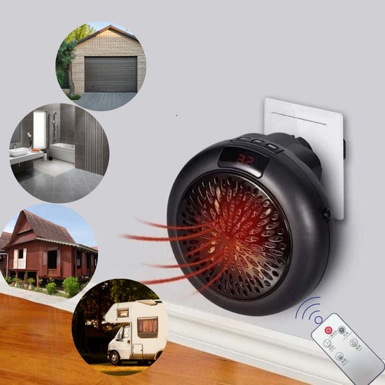 GRZEJNIK ELEKTRYCZNY MINI-CZARNY / MINI ELECTRIC HEATER BLACK