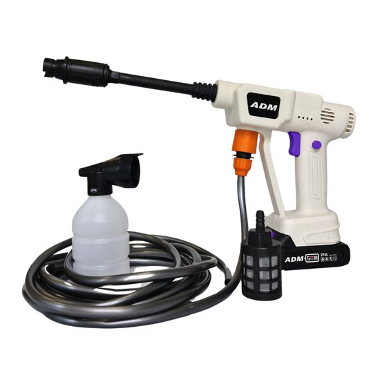 528 : ADM Wireless Mini Power Washer + 2 batteries