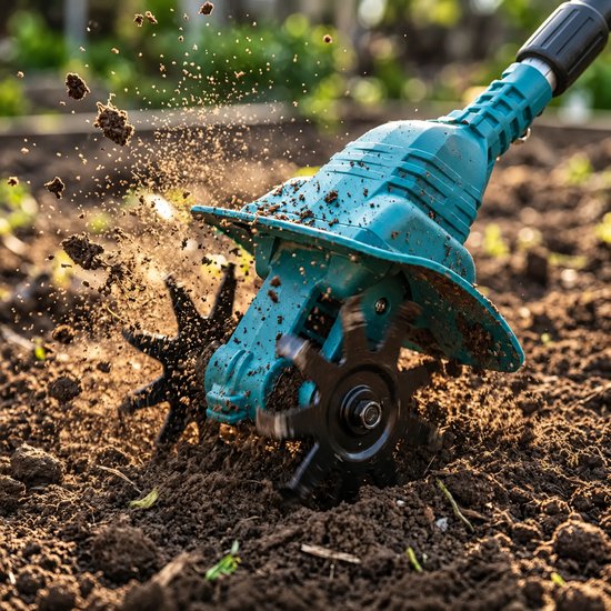 7035-1 : ADM Foldable Battery Powered Garden Tiller