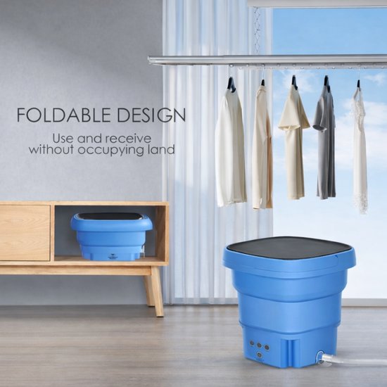 590-2 : Folding Portable Washing Machine – Blue