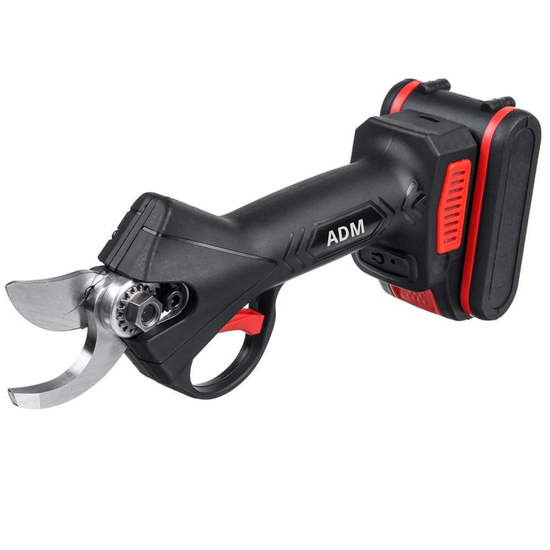 466 : ADM Cordless electric pruner for tree branches with 2 batteries 21V-red