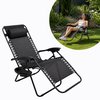 ADM Adjustable Reclining Outdoor Lounge Chair with Cup Holder