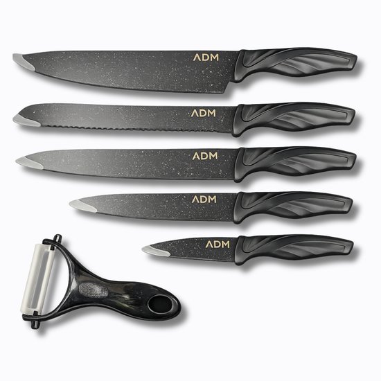 7063 : ADM Ceramic kitchen 6-Piece Knife Set