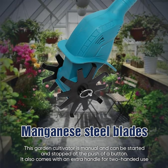 7035 : Foldable Cordless Garden Tiller 18,5V