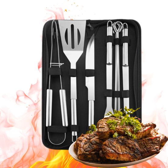 ZESTAW NA GRILLA 9 SZT/ GRILLING TOOLS