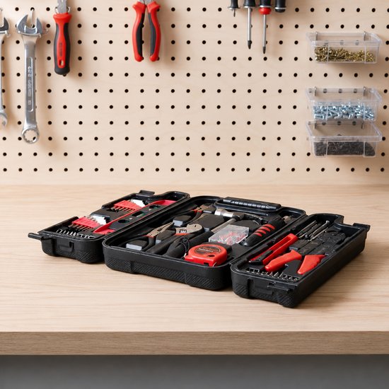 7096 : 129-Piece DIY Home Repair Tool kit with storage case