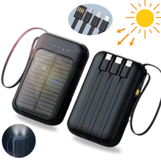 7019 : 4-in-1 Solar Power Bank – 10 000 mAh