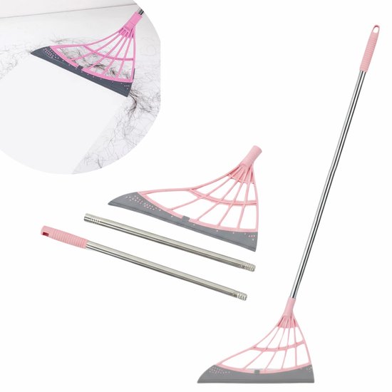 Magic Floor Squeegee Broom-Pink