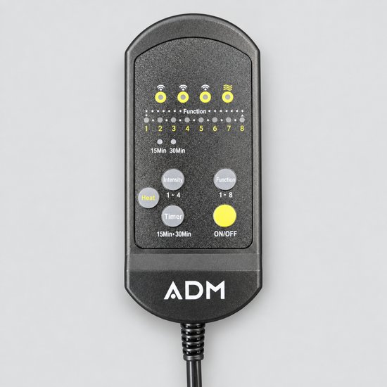 7114 : ADM Heated Massage Seat Cushion