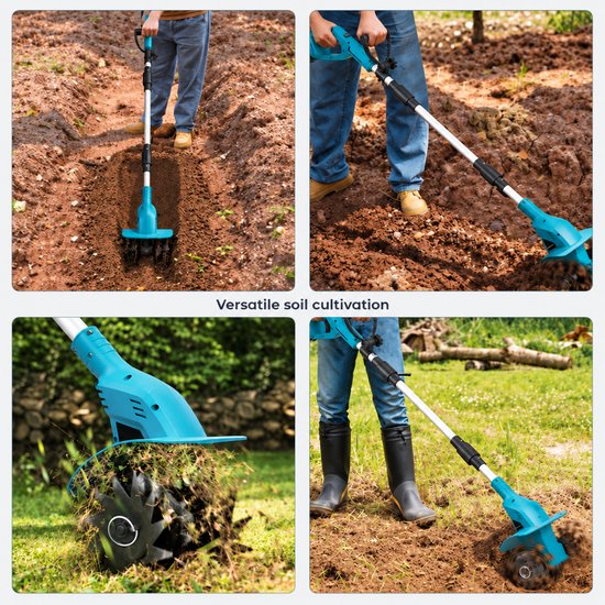 7035-1 : ADM Foldable Battery Powered Garden Tiller
