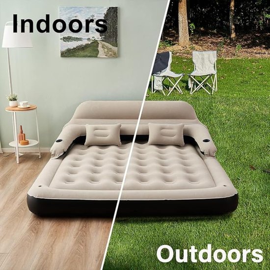 586 : Airbed with backrest