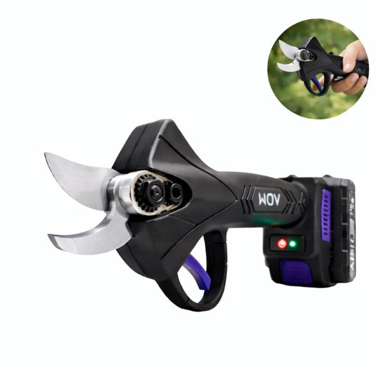 466-1Z : ADM Cordless Electric Pruner with 2 batteries 21V - purple